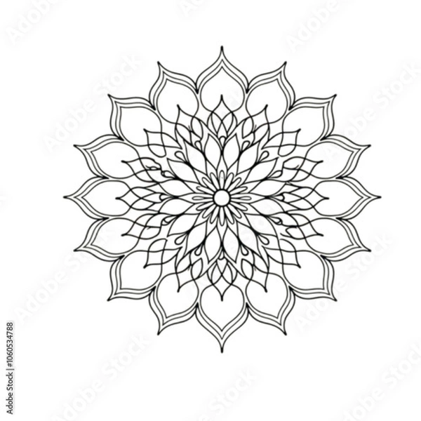 Obraz Mandala outline vecto