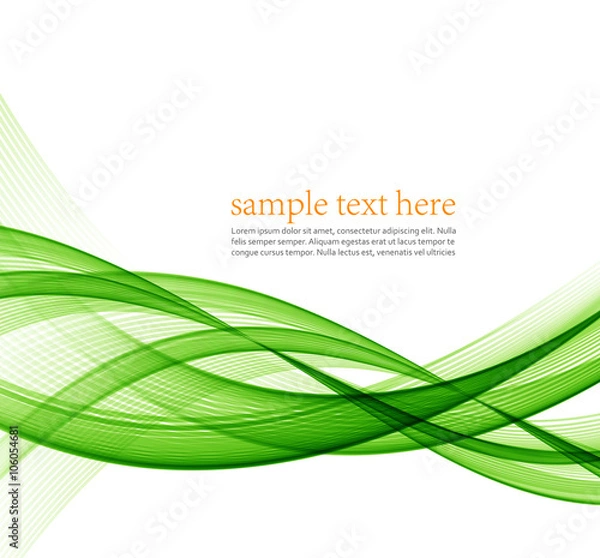Obraz Abstract vector background, futuristic wavy 
