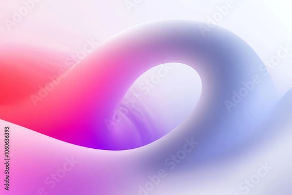 Fototapeta Abstract liquid wavy shapes futuristic banner. Glowing digital waves background. Minimalistic design layout for business presentations, flyers, posters.