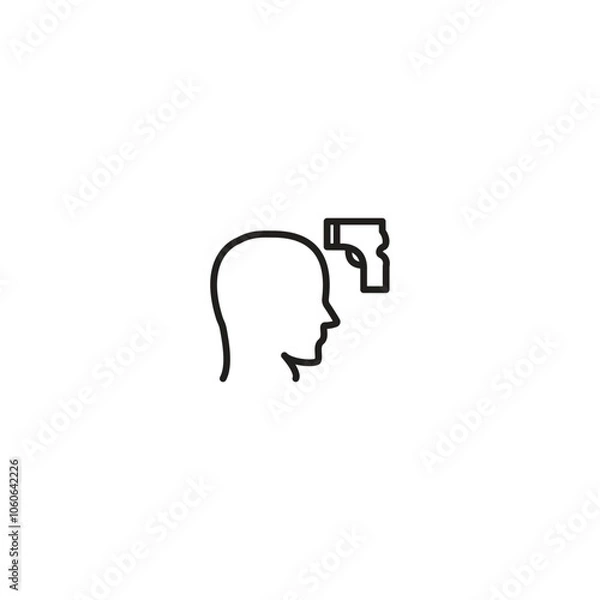Obraz Health icon, wellnes icon, Outline icon collection. Vector