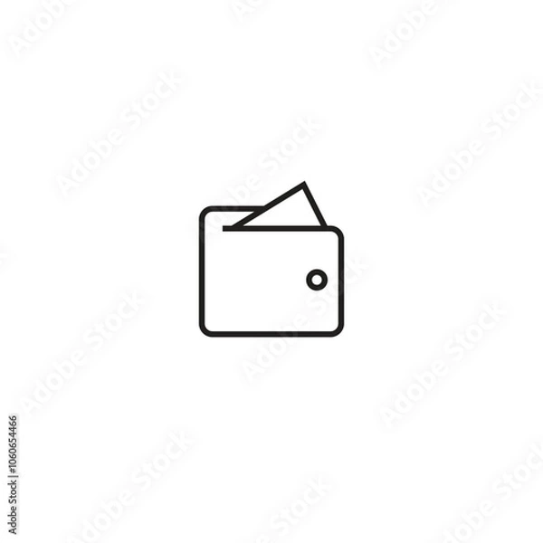 Obraz Modern currency and money single icon, vector illustration.