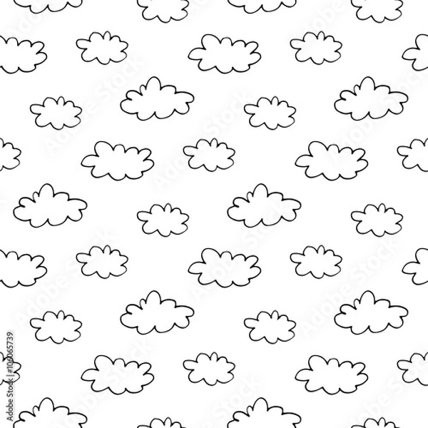 Obraz Hand Drawn Ink Clouds