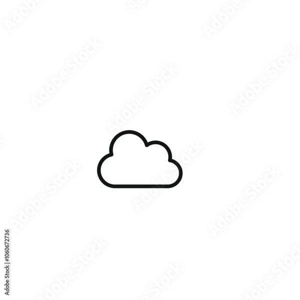 Obraz Weather icon, Meteorology icon, Outline icons set isolated on white background flat vector illustration