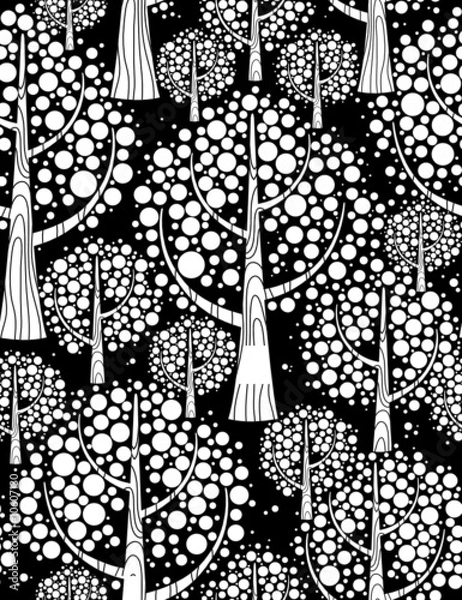 Fototapeta Forest. Seamless pattern.