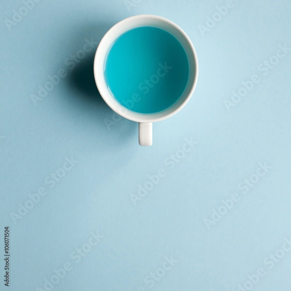 Obraz Blue tea on table