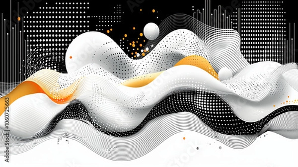 Fototapeta Vivid Spiral Symphony An Abstract Exploration