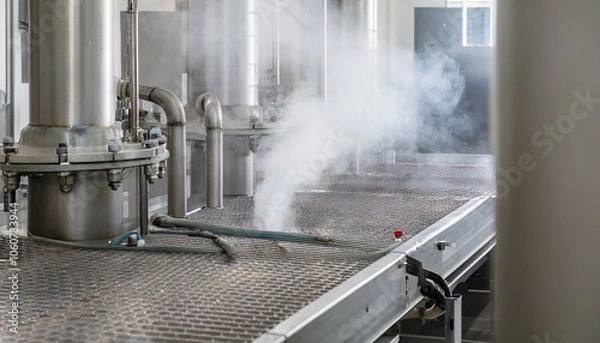 Fototapeta 복잡한 공장의 배관 시스템