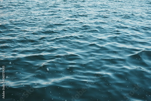 Obraz 埠頭から見える青い海の水面