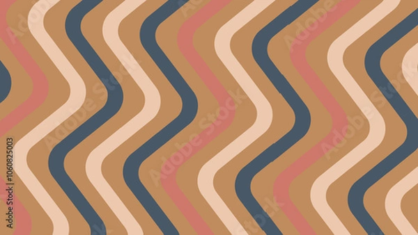 Fototapeta seamless pattern with waves