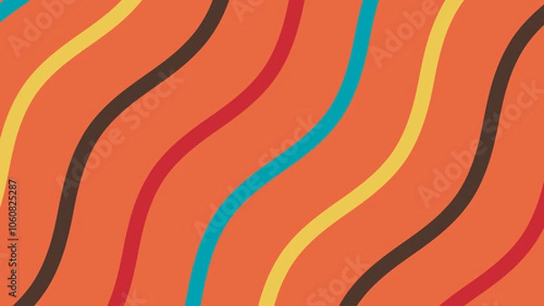 Fototapeta abstract background with waves