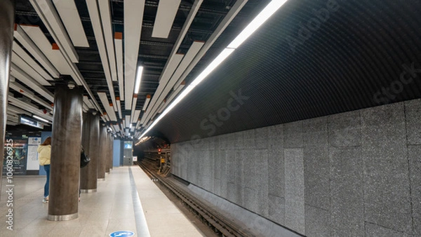 Obraz subway train station