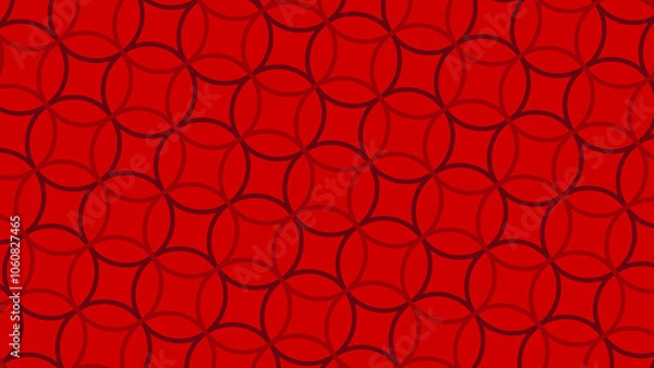 Obraz red background with hearts