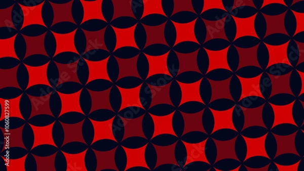 Obraz seamless pattern with red hearts
