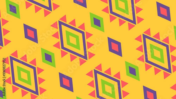 Obraz seamless pattern with shapes