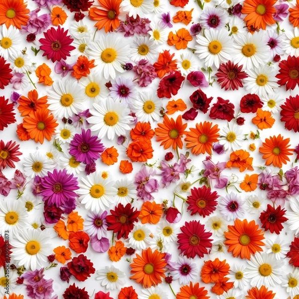 Obraz Beautiful close up floral composition with a colorful flowers