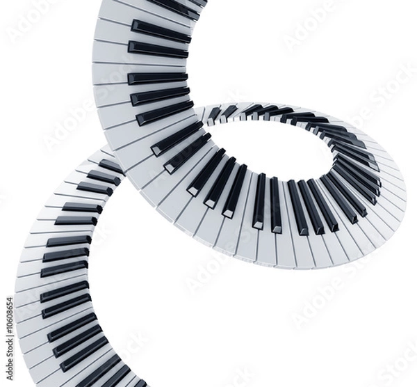 Obraz Spiral piano keys