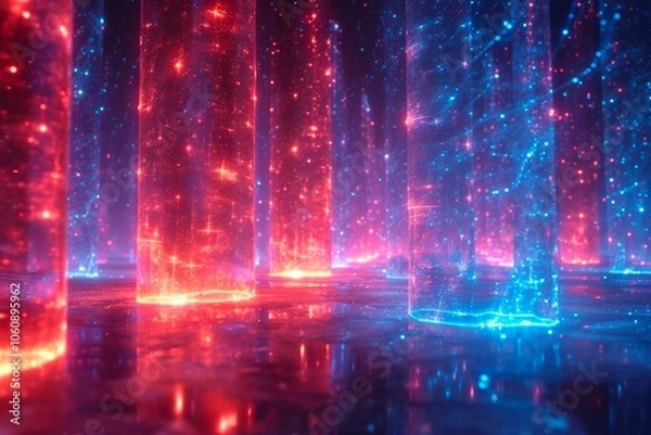 Fototapeta Abstract white background featuring minimalist design elements, perfect for various uses