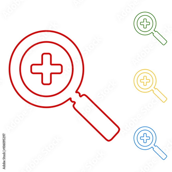 Fototapeta Simple web line icon in vector