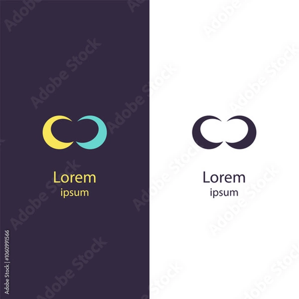 Fototapeta Logo-387
Minimal infinity-inspired logo with smooth overlapping curves, ideal for tech, SaaS, creative brands, or partnership concepts. Modern and fully editable vector design.