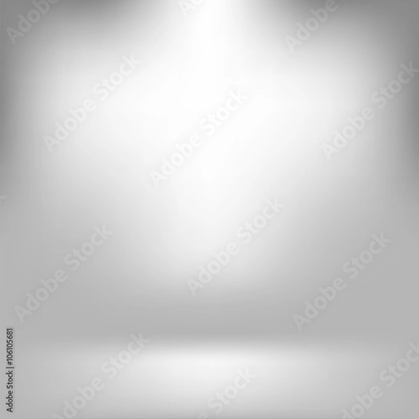 Obraz Flat Wall and Floor in Spacious Room Interior