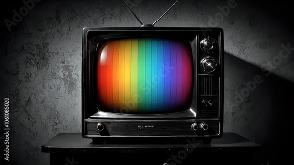 Obraz retro tv set