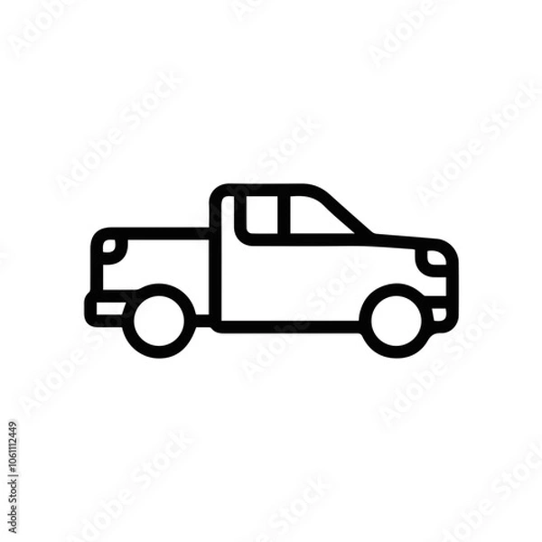 Obraz Truck icon symbol vector illustration
