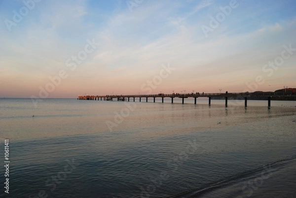 Obraz Steg über der Ostsee