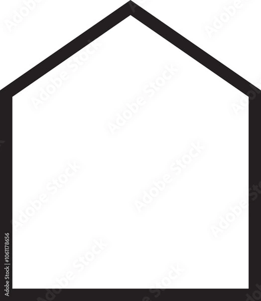 Fototapeta house shape geometry line