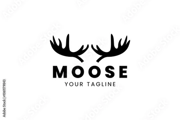 Obraz moose logo vector icon illustration
