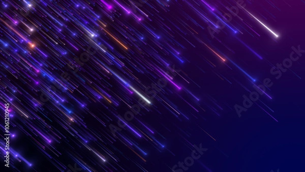 Obraz Abstract pink blue light trail creative cosmic background.