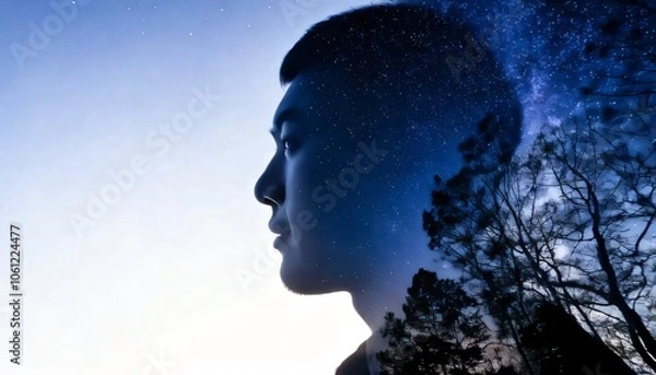 Fototapeta Explore the connection between nature and the human spirit