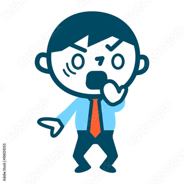 Fototapeta 慌てふためくビジネスマン