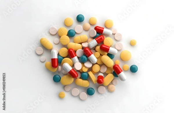 Fototapeta 錠剤　瓶　薬　サプリ