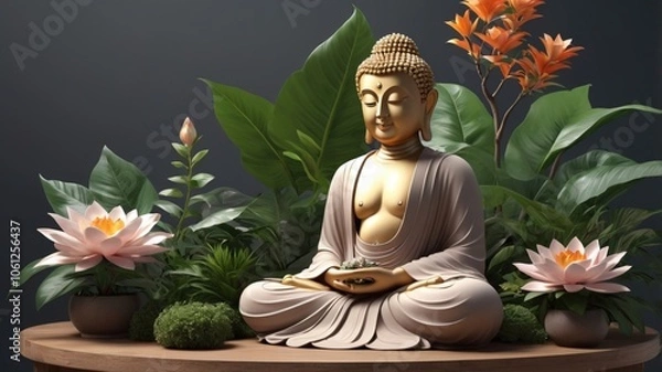 Obraz statue of buddha