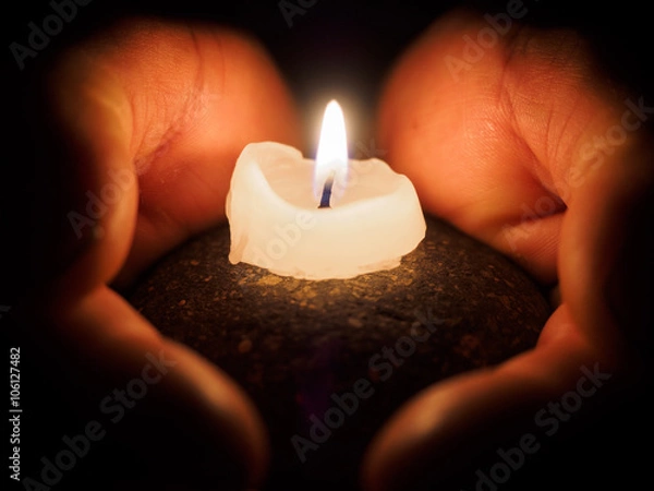 Obraz Candle in hand