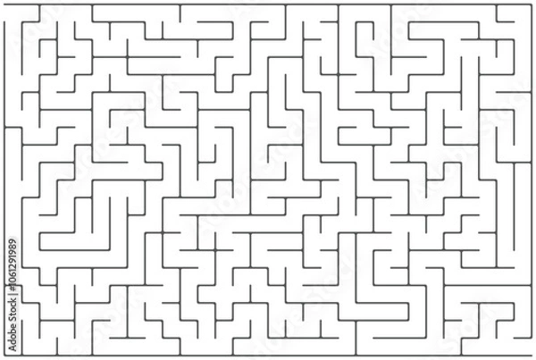 Obraz Seamless geometric maze pattern illustration, a vector labyrinth design for wallpaper and puzzle backgrounds