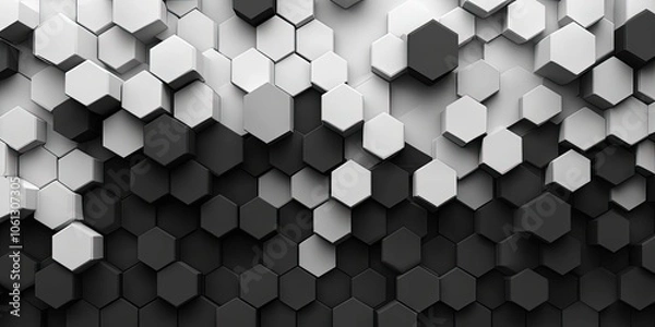 Fototapeta hexagon shape background	