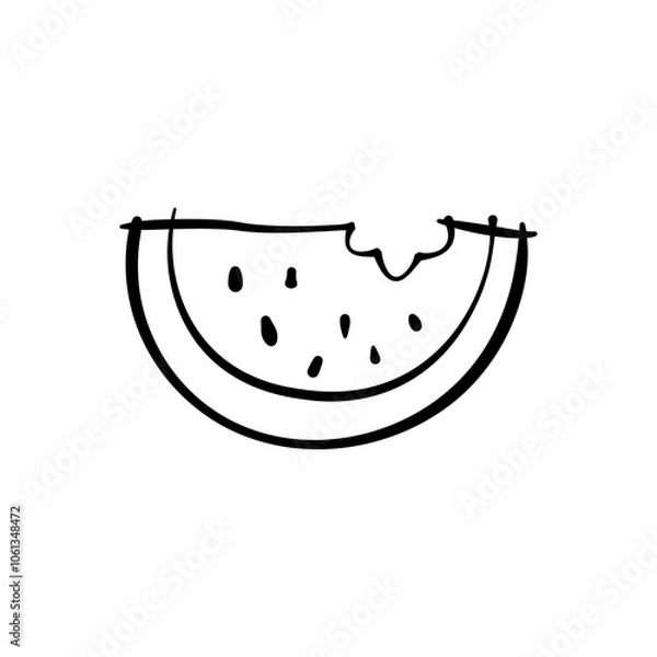 Obraz illustration of an watermelon