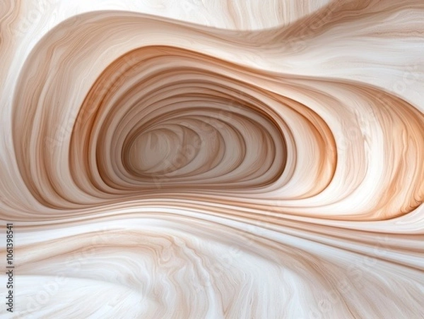 Obraz Swirling abstract pattern in warm earth tones