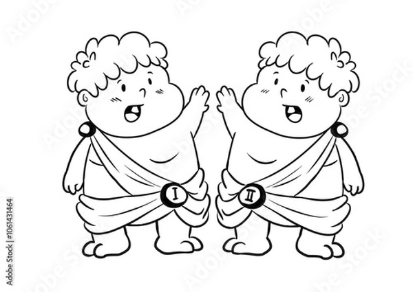 Fototapeta Gemini of zodiac