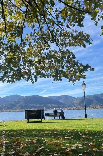 Obraz bench in the park