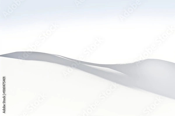 Obraz Minimalist snowy landscape background