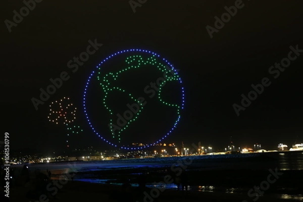 Fototapeta Espectáculo drones