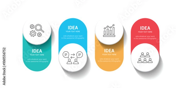 Fototapeta Modern Infographics Colorful Vector Art, Icons, and Graphics