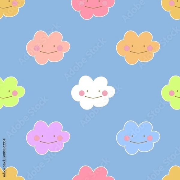 Obraz seamless pattern with clouds