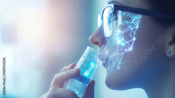 Obraz Smart medical devices, such as connected inhalers, provide real-time feedback to patients, helping them better manage their respiratory conditions.