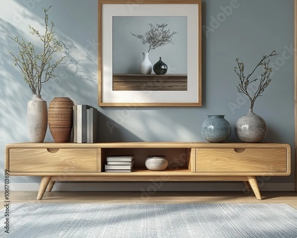 Fototapeta Modern Living Room Decor.