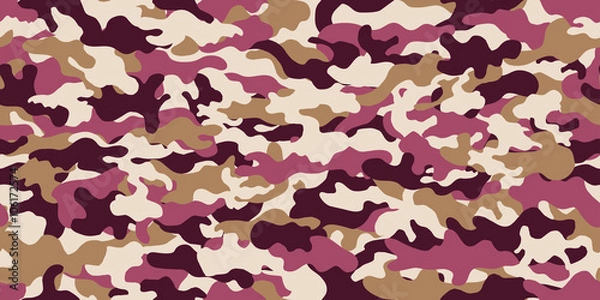 Fototapeta Camouflage　background. Seamless pattern.Vector. 迷彩パターン