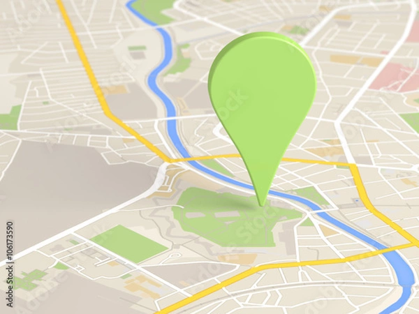 Fototapeta map locator icon