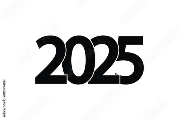 Obraz New year 2025 stylish text